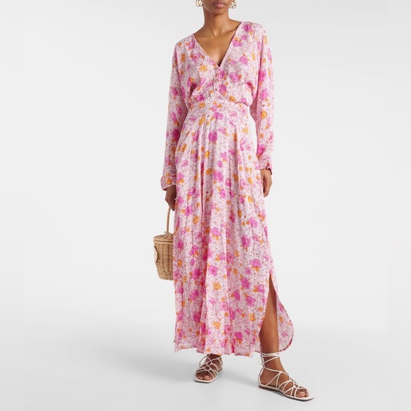 Poupette St. Barth Pink Floral Maxi Dress - Picture 7 of 7